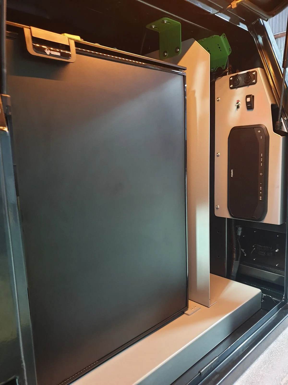   We have lots of options to add to the functionality of your BASE Trailer with a wide range of fridges, lights and other electrical fit-out options. 
 LOKR Electrical Fit-out Options  