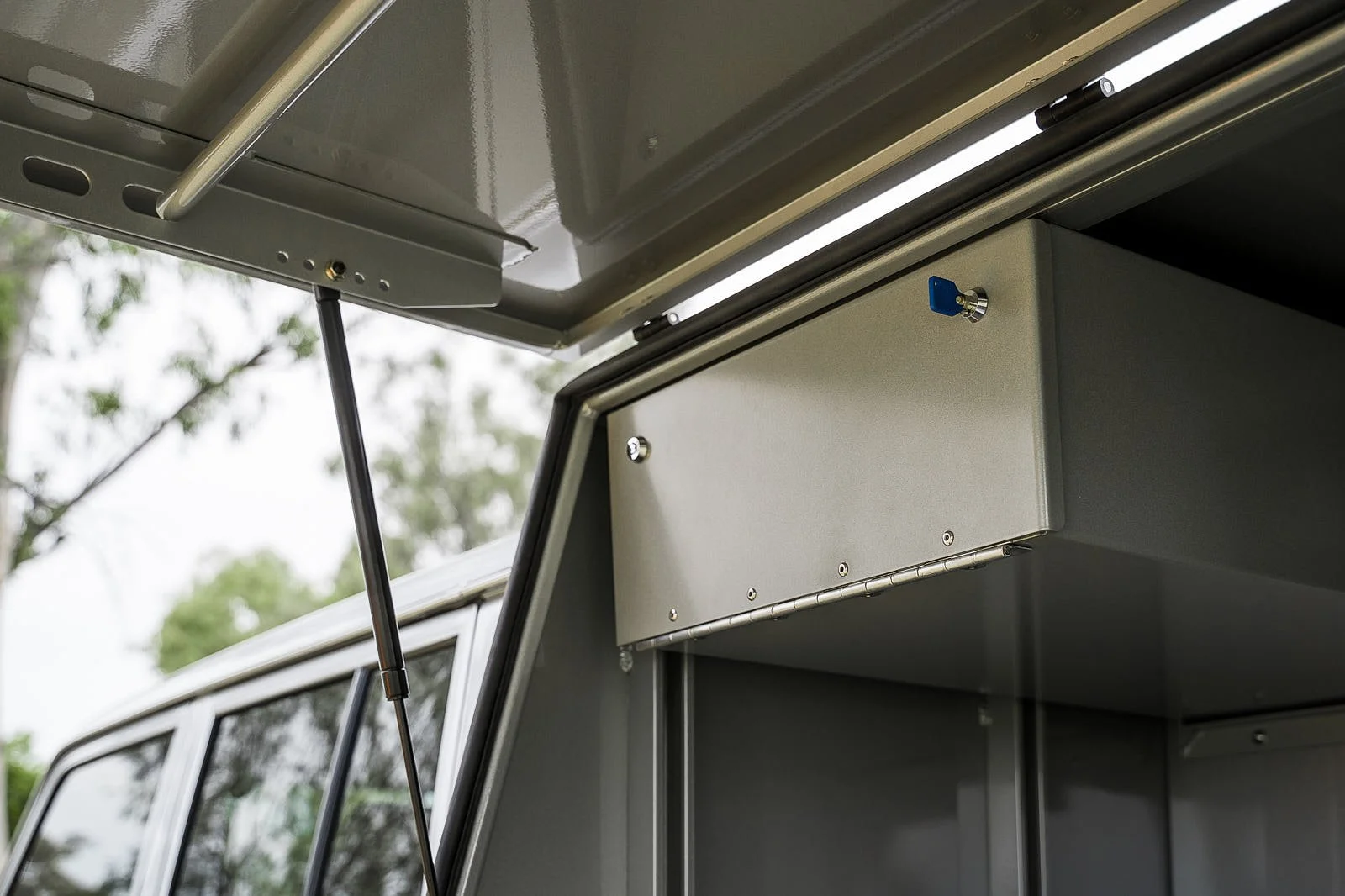   Internal lockable storage for high value items. 
 Lockable Storage  