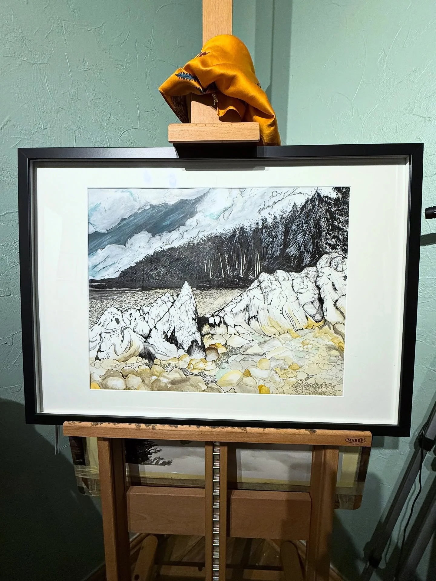 Looking back on some of my work from 2023, I love the rocks, but I hate the sky! Well, maybe hate is a strong word. Might go back in and see if I can change it, or just make a new one&hellip;
