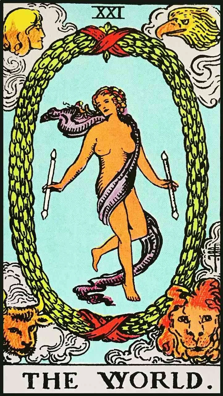 The World: Modern RWS Tarot Card Meanings