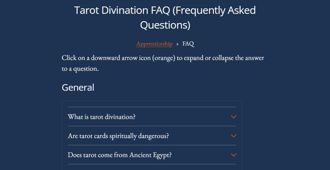 Tarot Divination FAQ