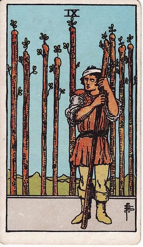 Nine of Wands: Modern RWS Tarot Card Meanings