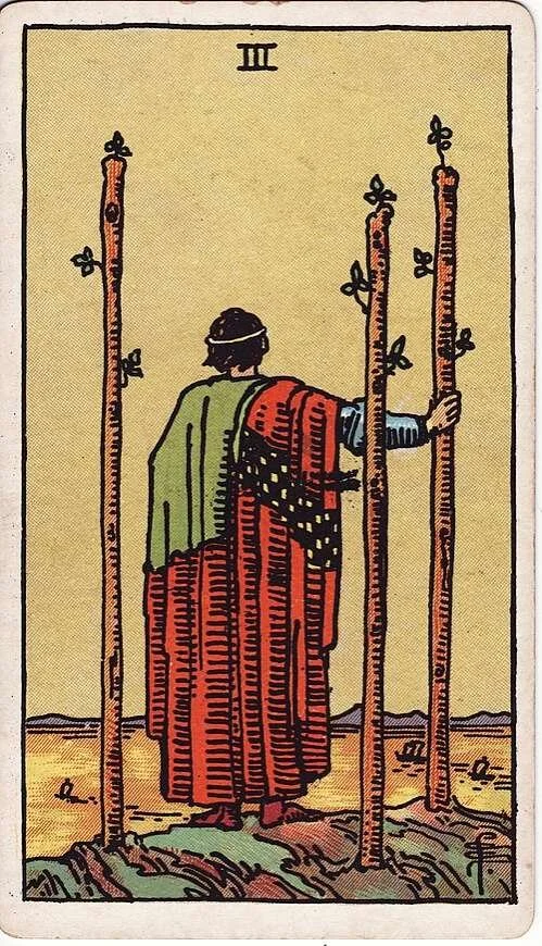 Three of Wands: Modern RWS Tarot Card Meanings