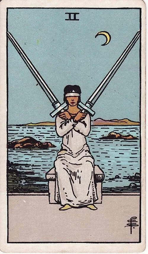 Two of Swords: modern RWS Tarot Card Meanings