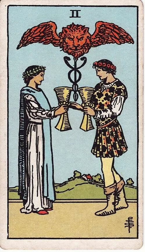 Two of Cups: Modern RWS Tarot Card Meanings
