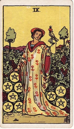 The 9 of Pentacles: Modern RWS Tarot Card Meanings