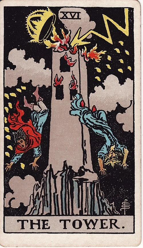 The Tower: Modern RWS Tarot card Meanings