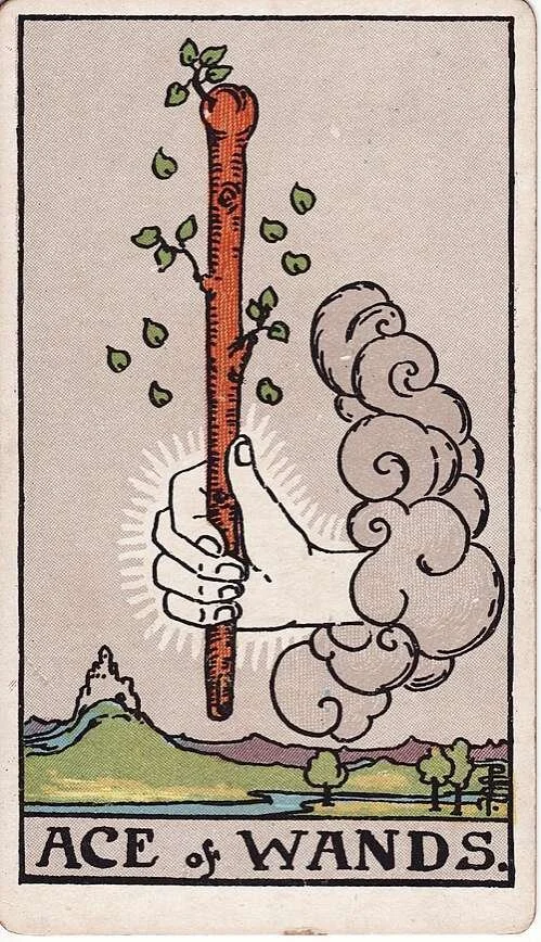 Ace of Wands: modern RWS Tarot card Meanings