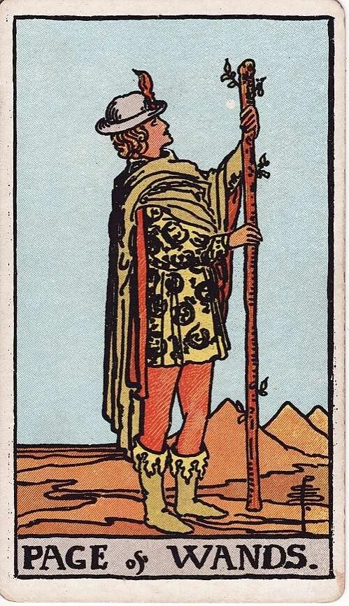 Page of Wands: modern RWS Tarot Card Meanings