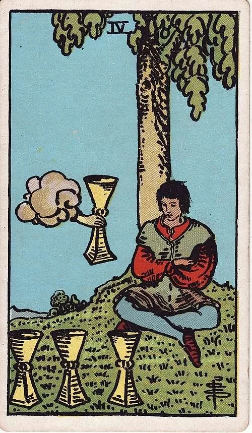 Four of Cups: Modern RWS Tarot Card Meanings