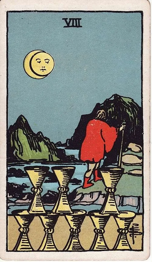Eight of Cups: Modern RWS Tarot Card Meanings