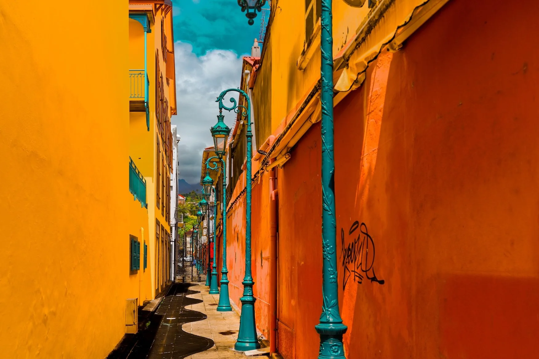 Photographie d’architecture à Basse-Terre en Guadeloupe.  Passage Ciceron 