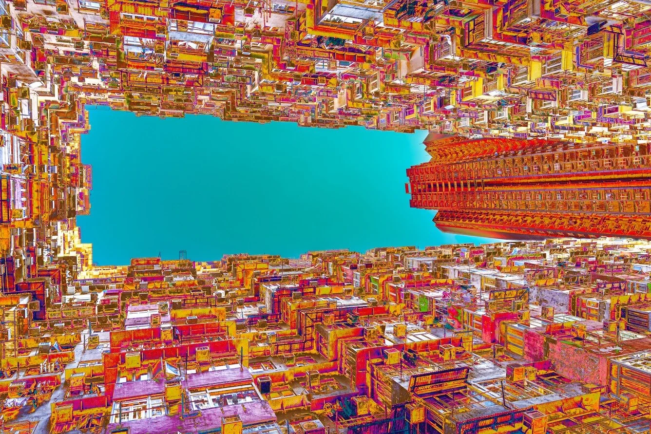 Monster building et le ciel , Hong Kong 