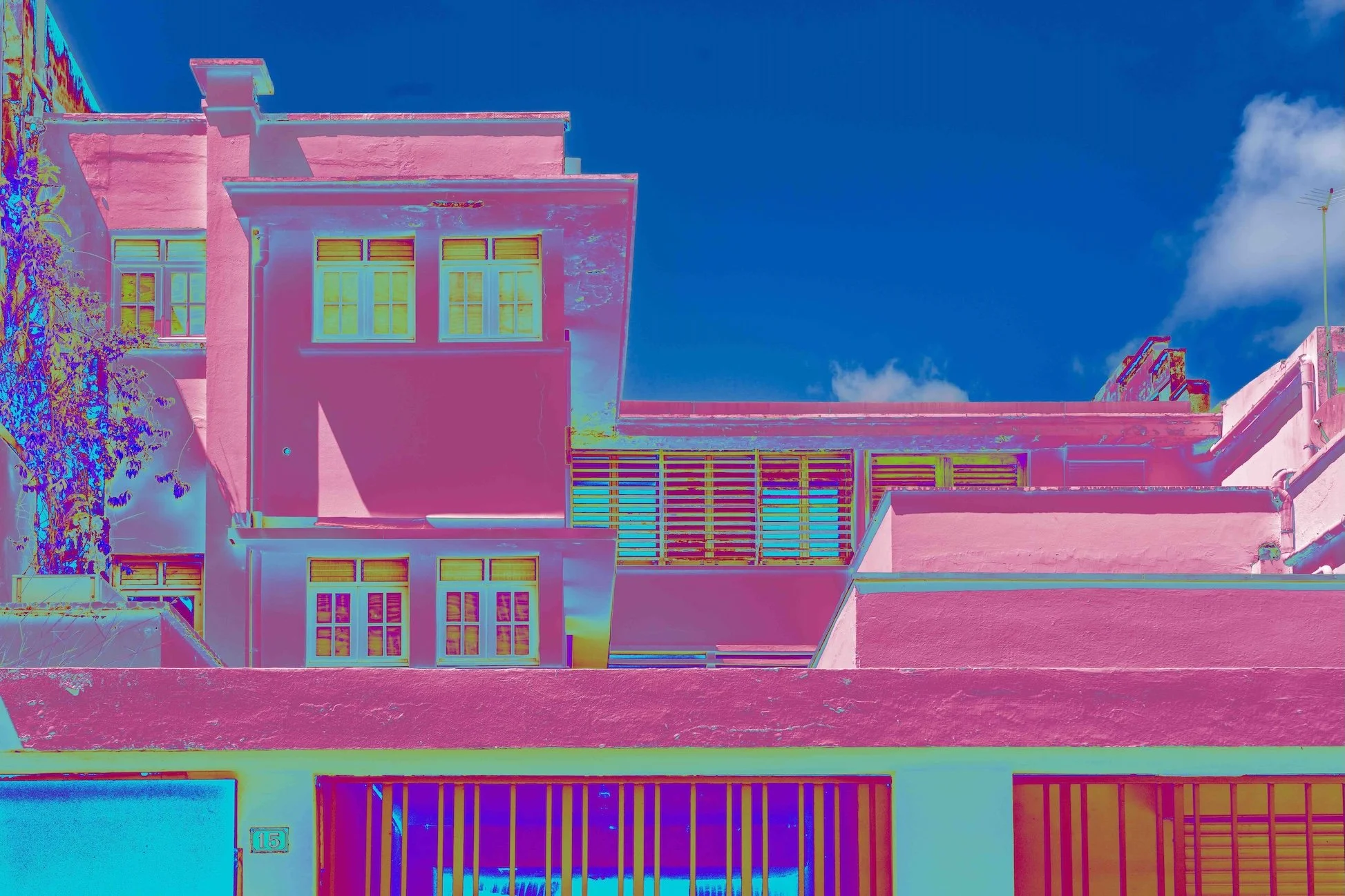 Photographie d’architecture à Basse-Terre en Guadeloupe. centre ville 
