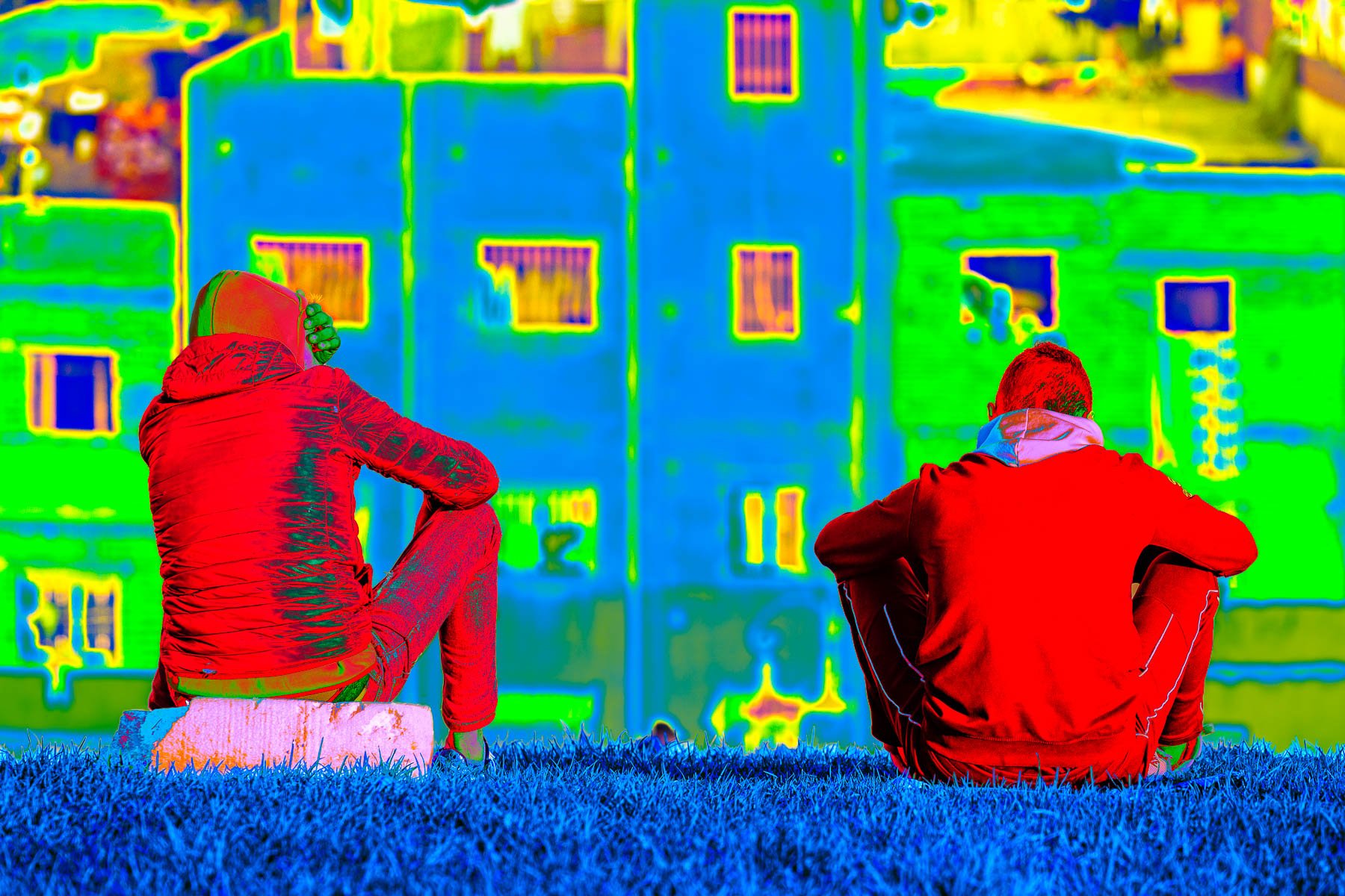 Deux hommes à Bir Chifa, Tanger 