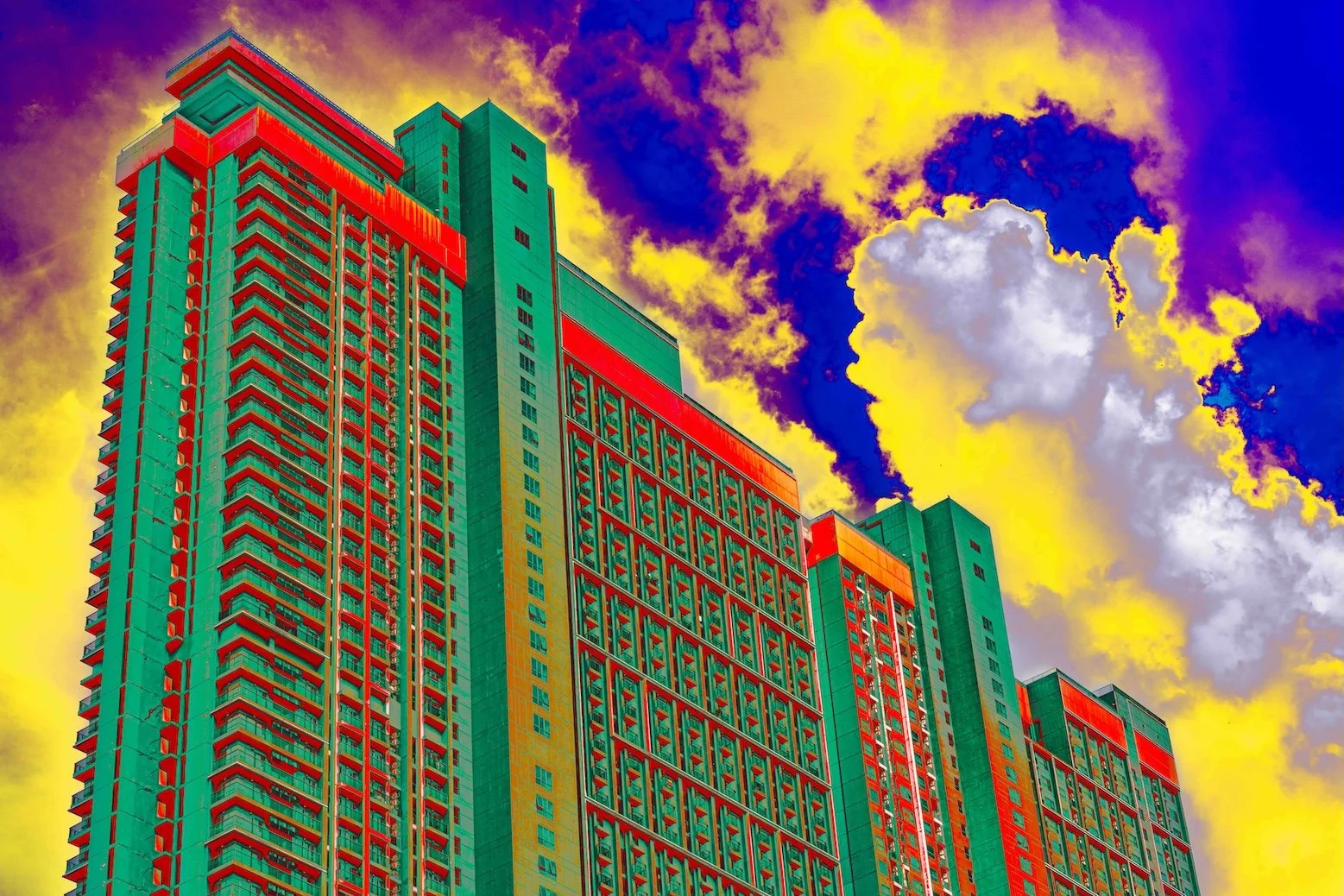 Nuages incandescents à Bangkok