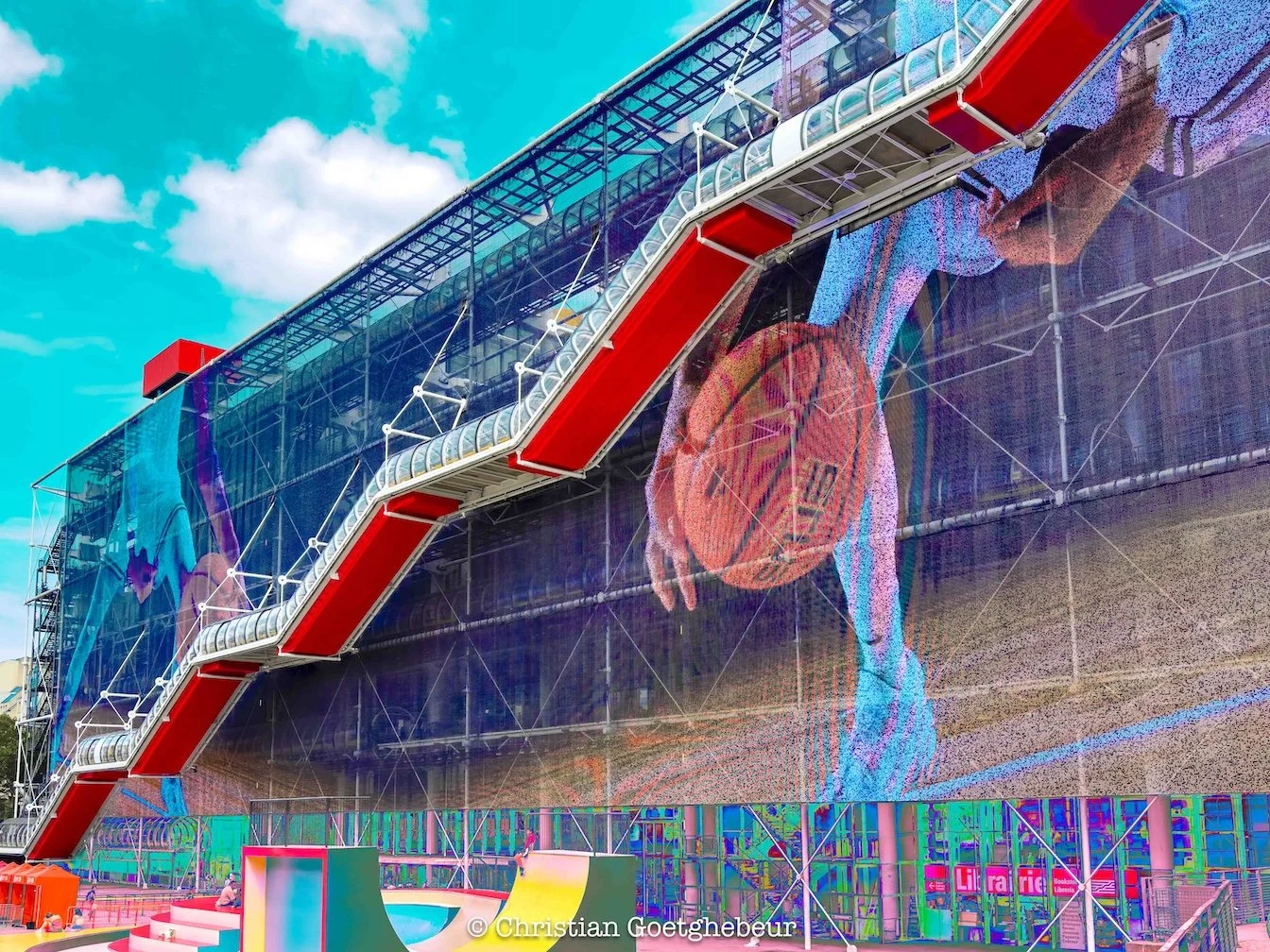 Dribbler à Beaubourg 