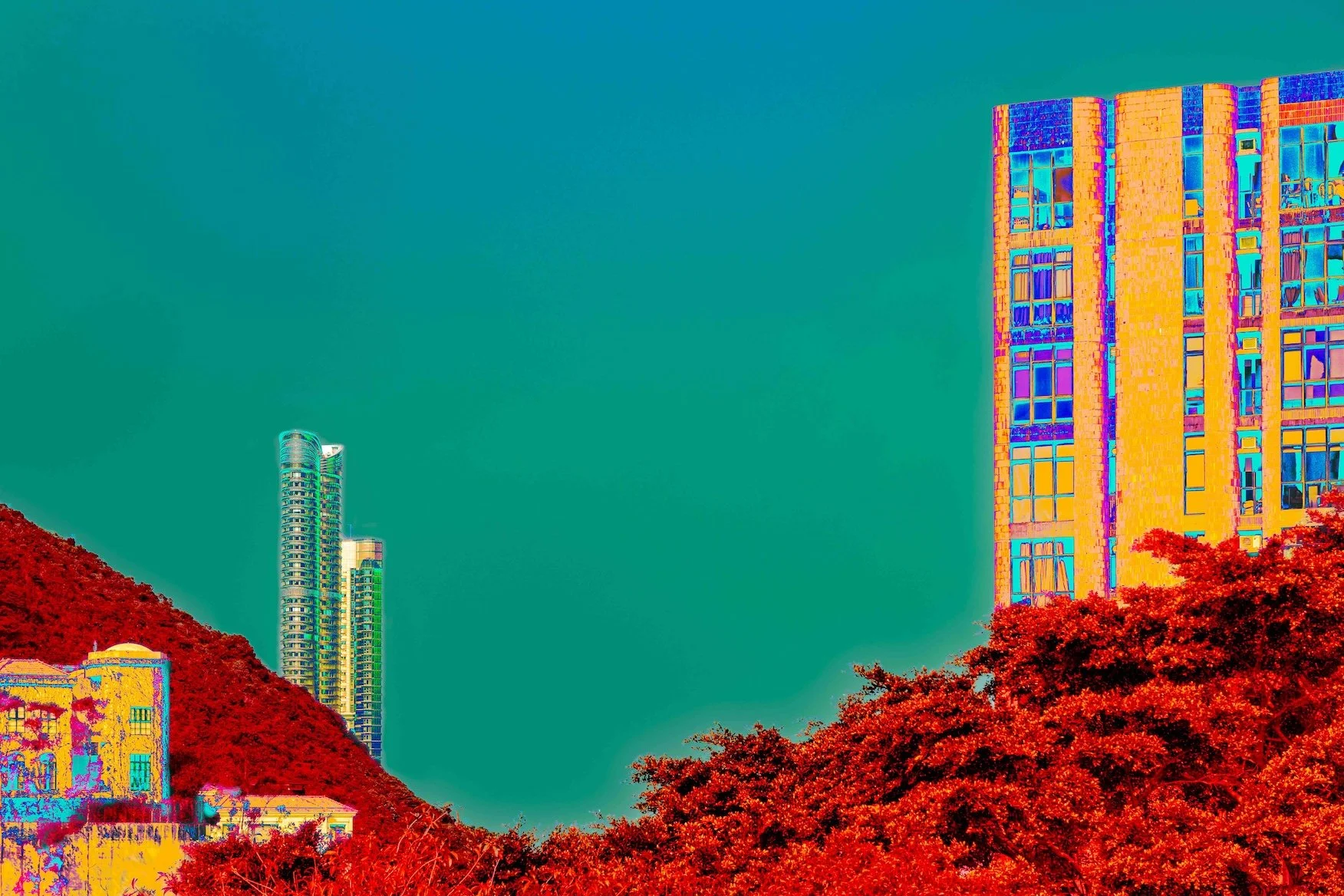 La tour sortie de la montagne , Hong Kong 