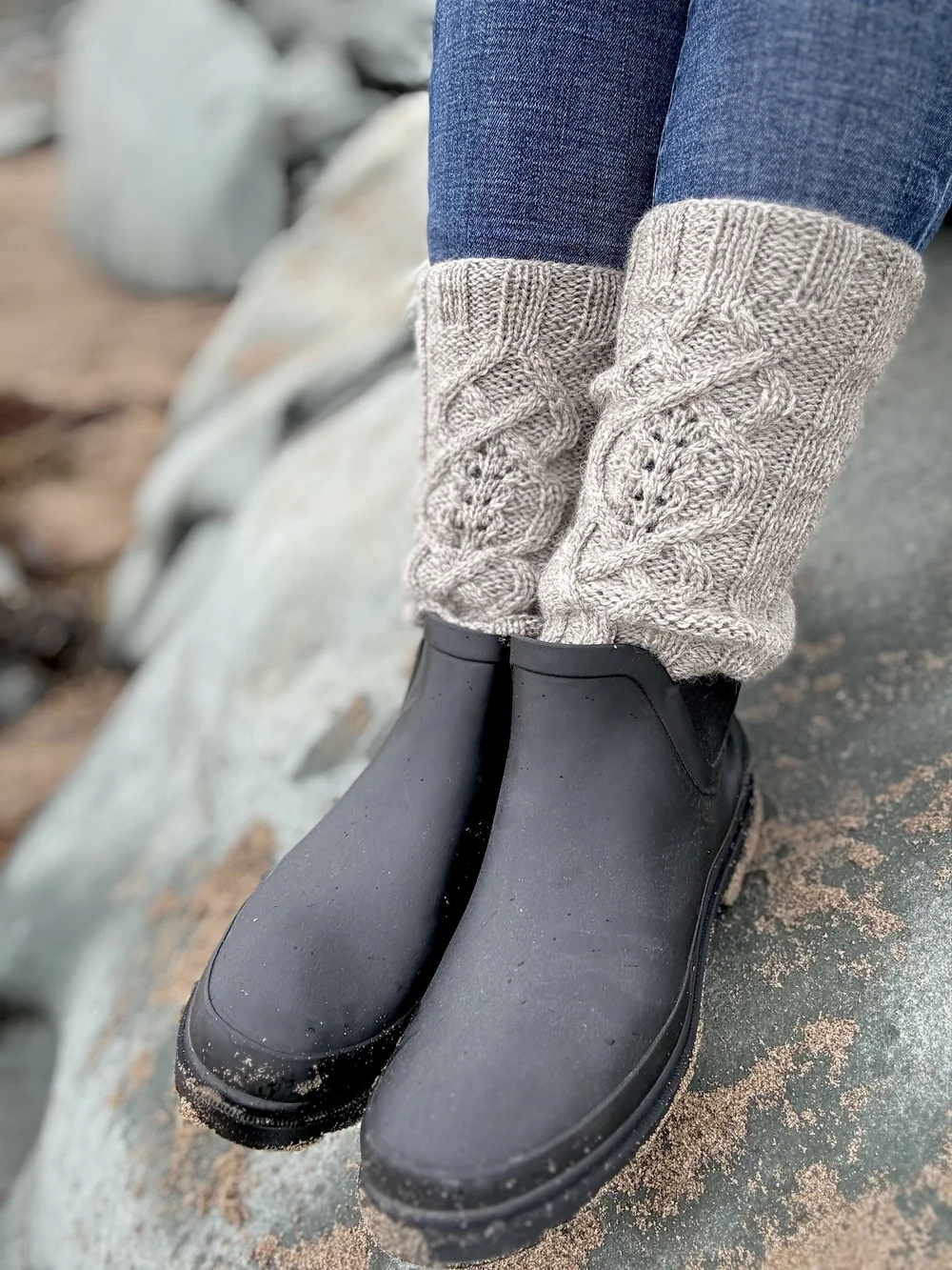 Boot Toppers Knitting Pattern: Driftwood — Classical Songbird Designs