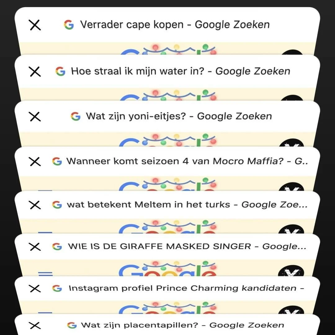 What did your searches look like after a three week lockdown?