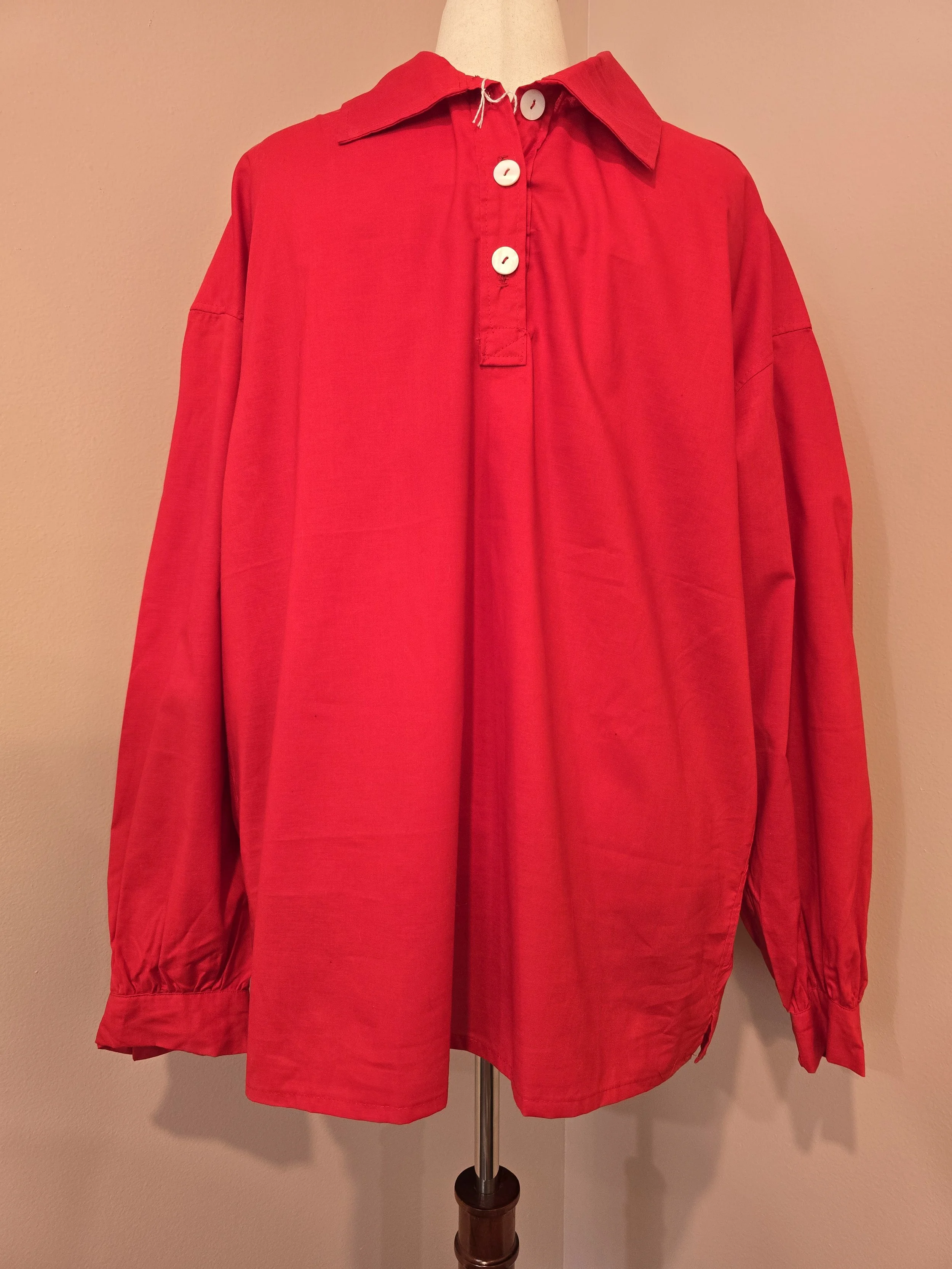 Men's 3 Button Shirt-Large
