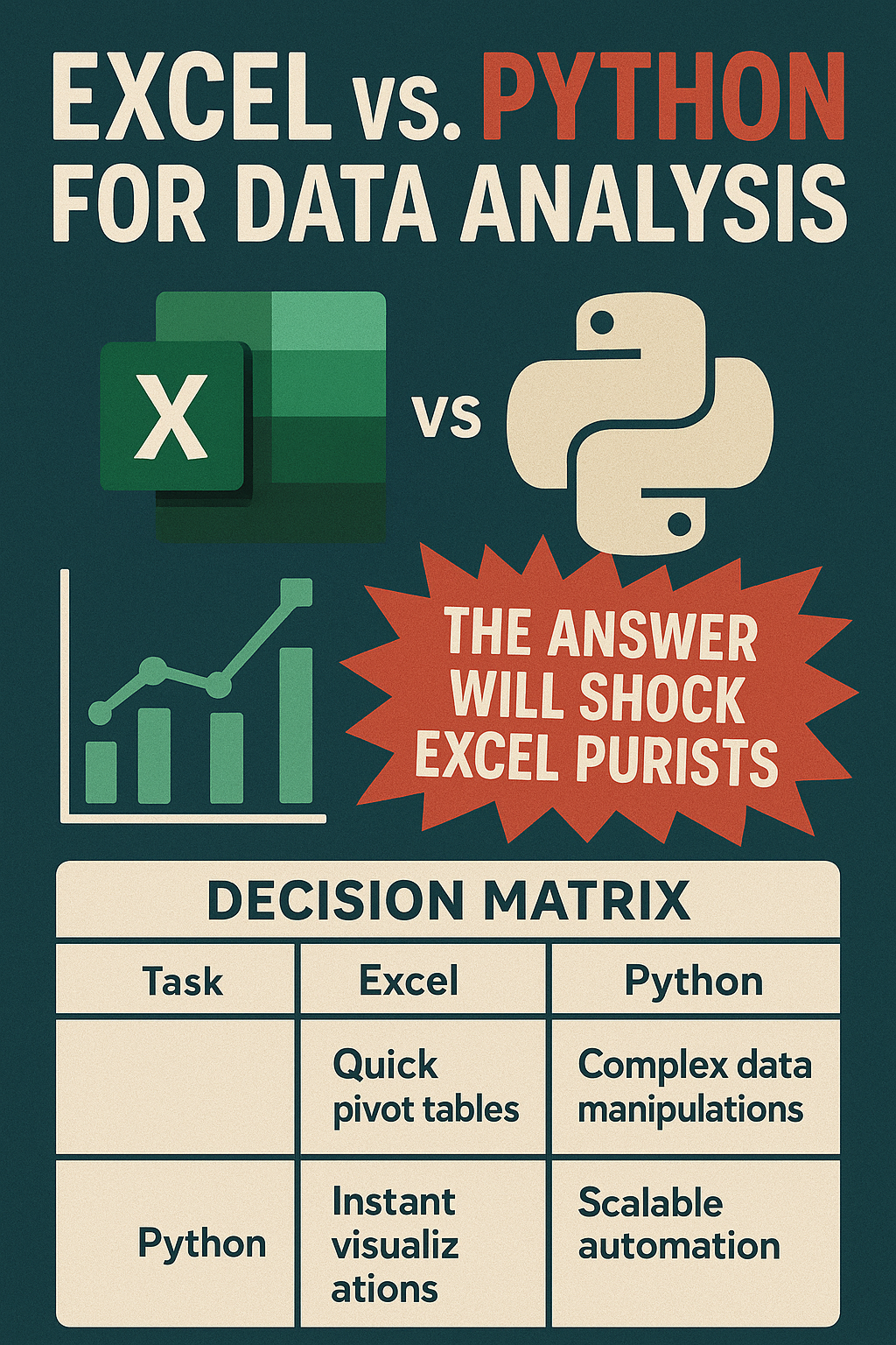 Excel vs. Python for Data Analysis: The Answer Will Shock Excel Purists