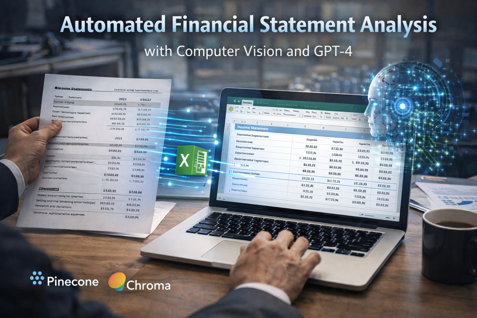 Automated Financial Statement Analysis with Computer Vision and GPT-4