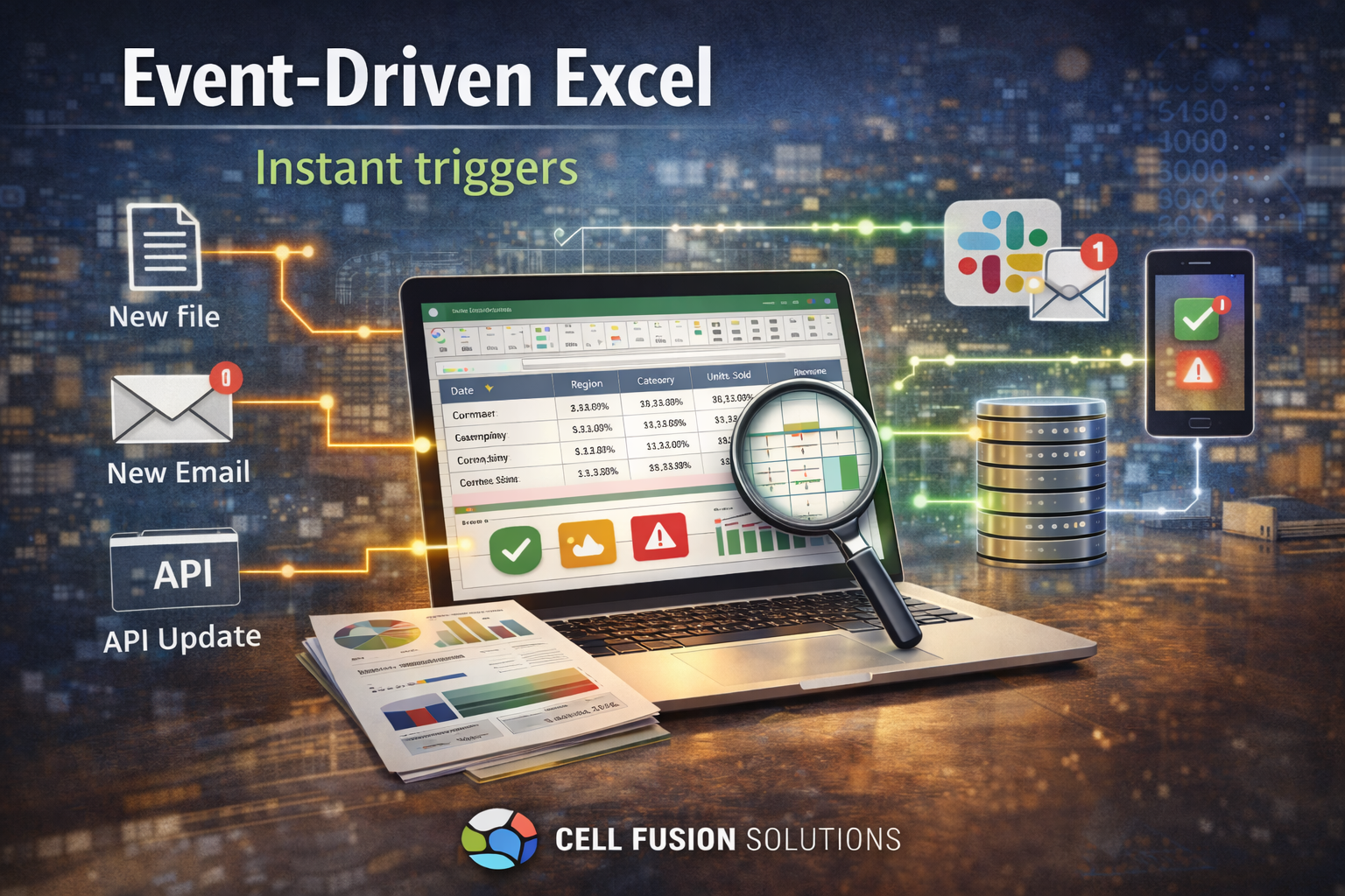 Event-Driven Excel: Trigger Automations When Data Changes (Not on a Schedule)