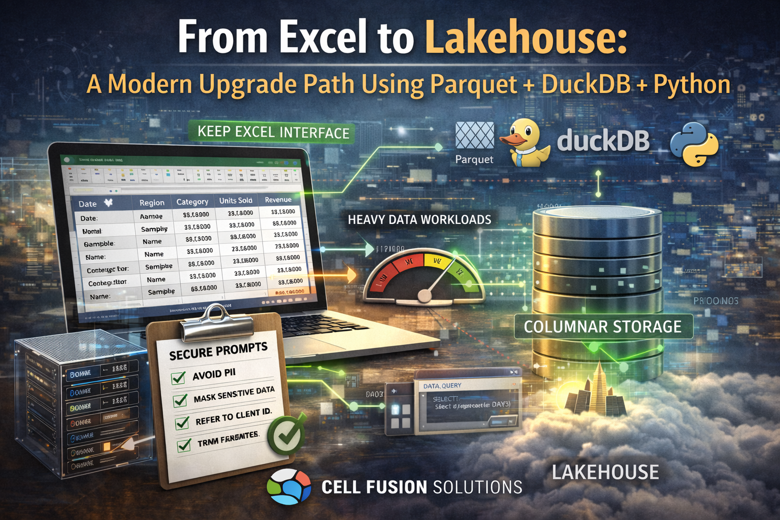 From Excel to Lakehouse: A Modern Upgrade Path Using Parquet + DuckDB + Python
