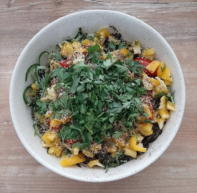Salade de tagliatelles de concombre
