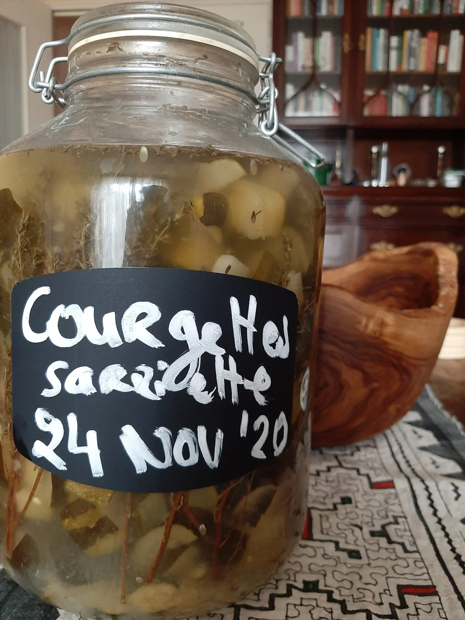 Recette de courgettes lactofermentées