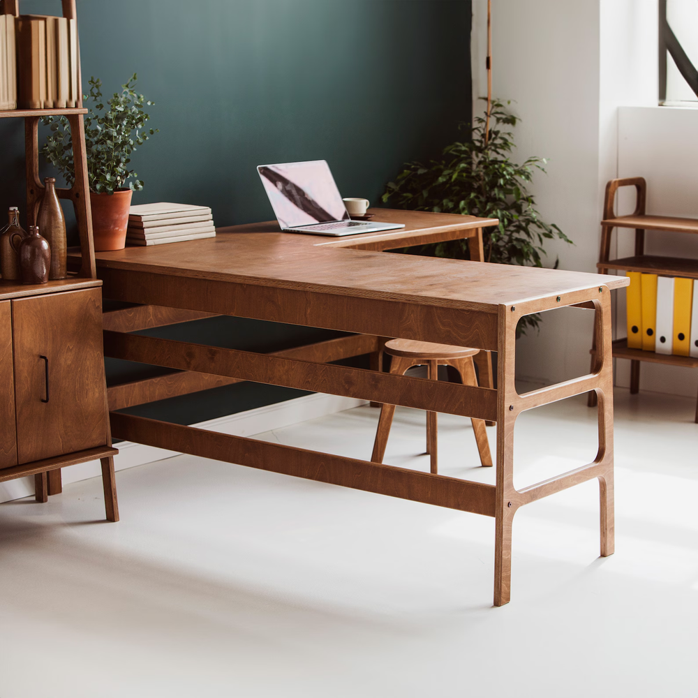 L Shaped Desk by PWoodPro