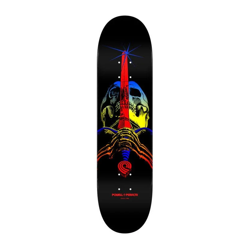 Powell Peralta Skull & Sword Skateboard Deck Yellow Fade - Shape 246 - 9 x 32.95