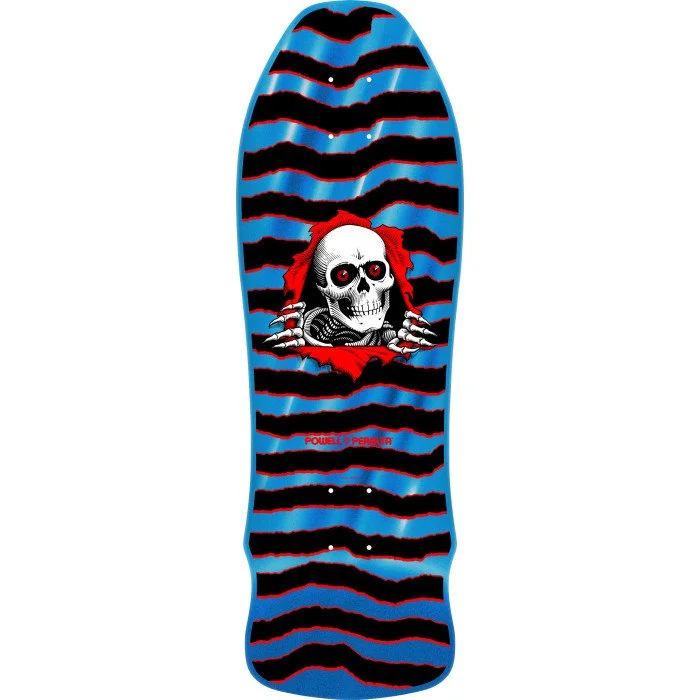 Powell Peralta GeeGah Ripper BLEM Skateboard Deck - Blue Foil