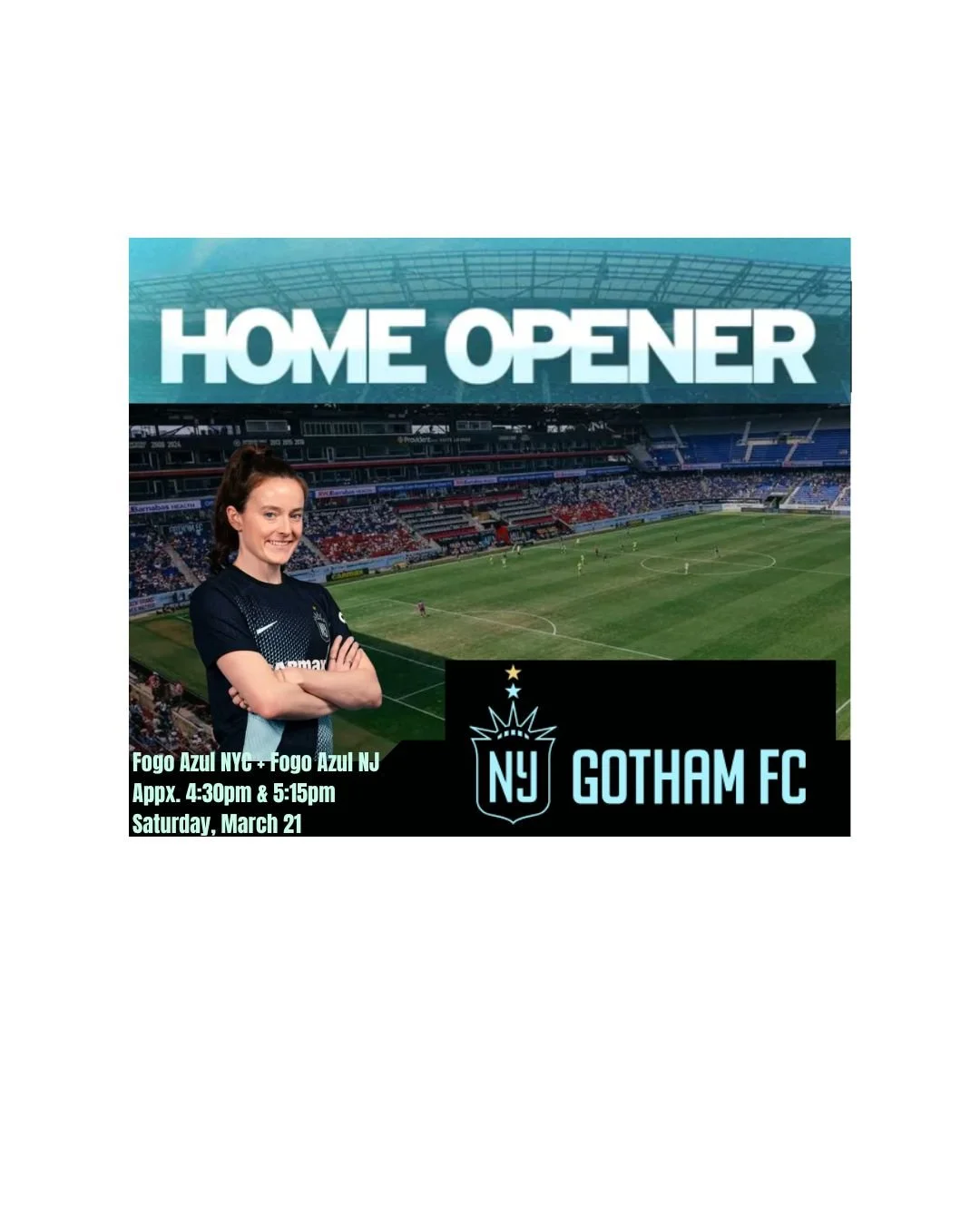 Gotham FC Opening Day