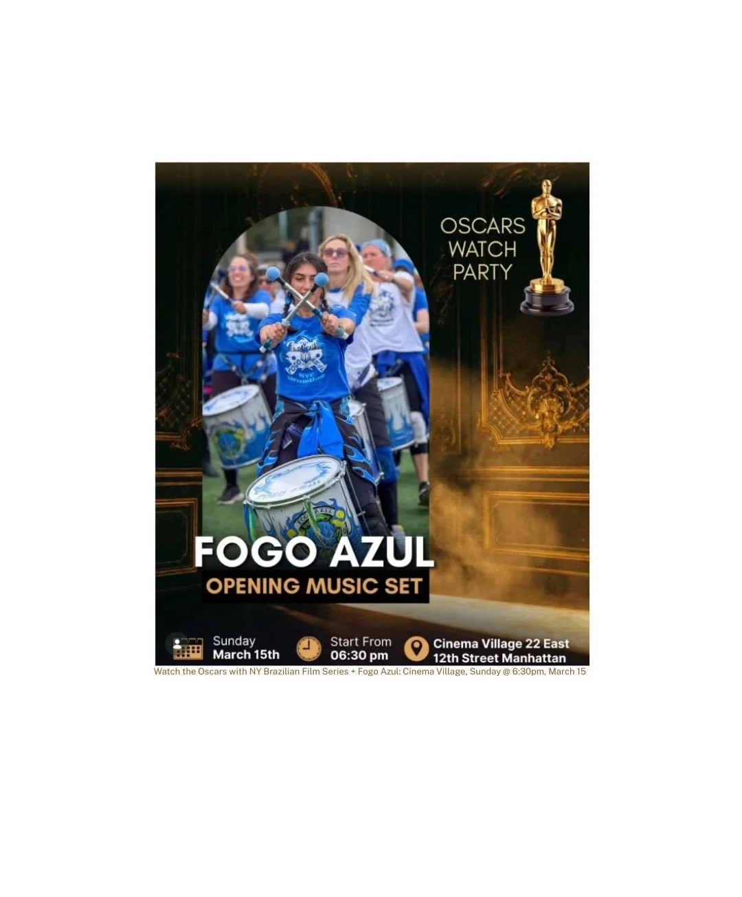 Brazilish Productions Oscars Watch Party