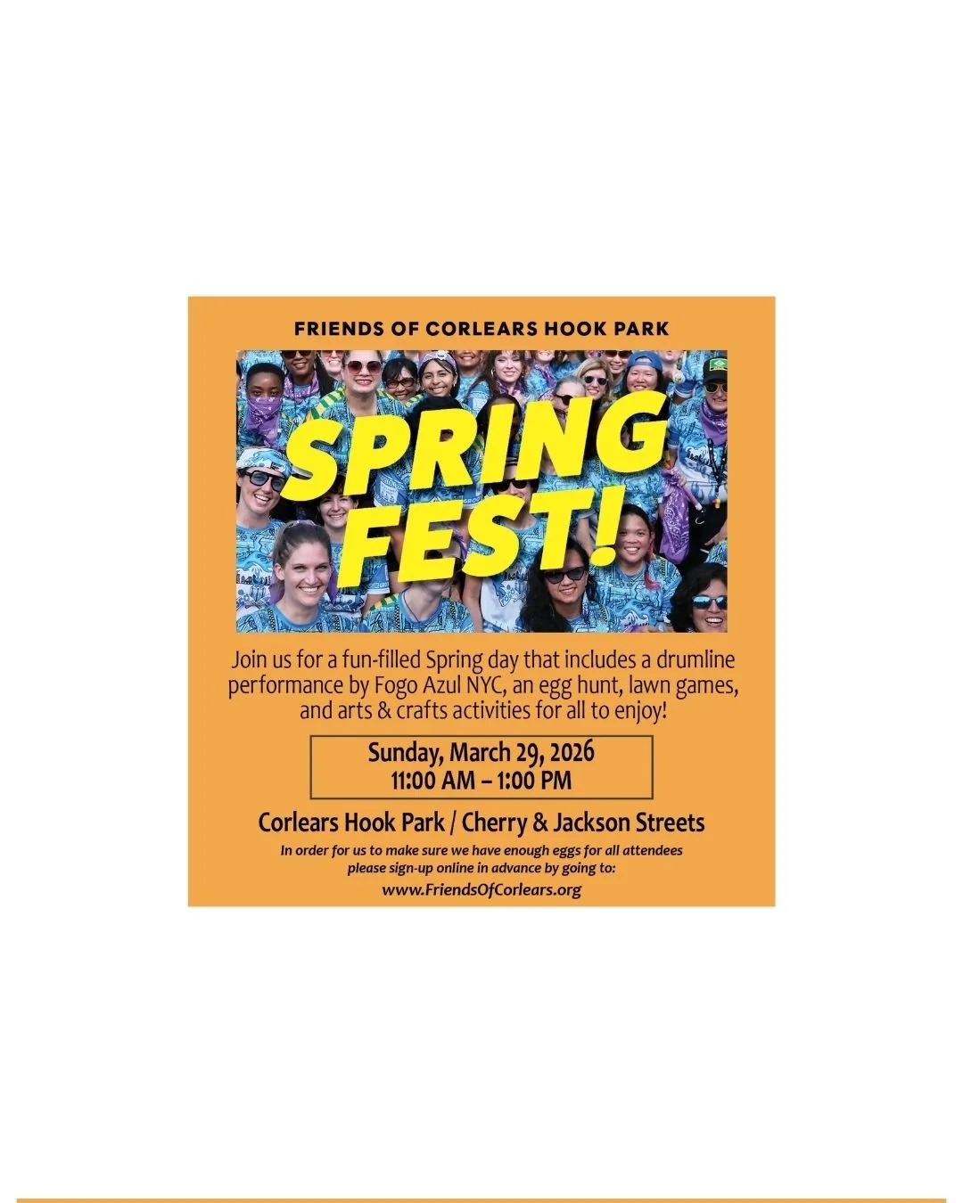 Corlears Hook Park Spring Fest and Egg Hunt