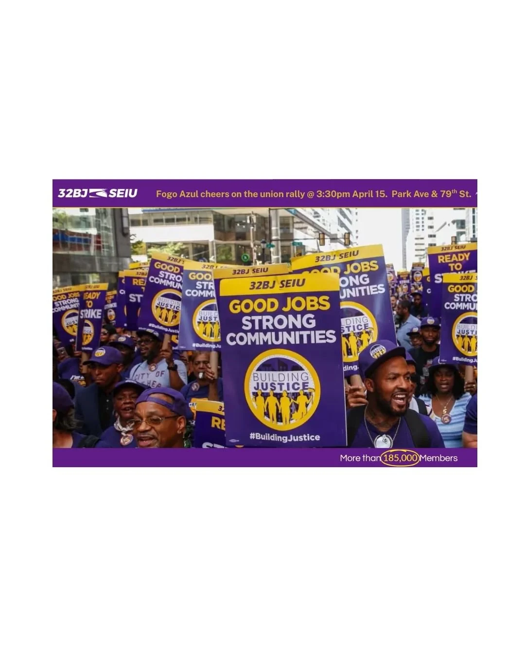 32BJ RCC Rally &amp; Strike Vote