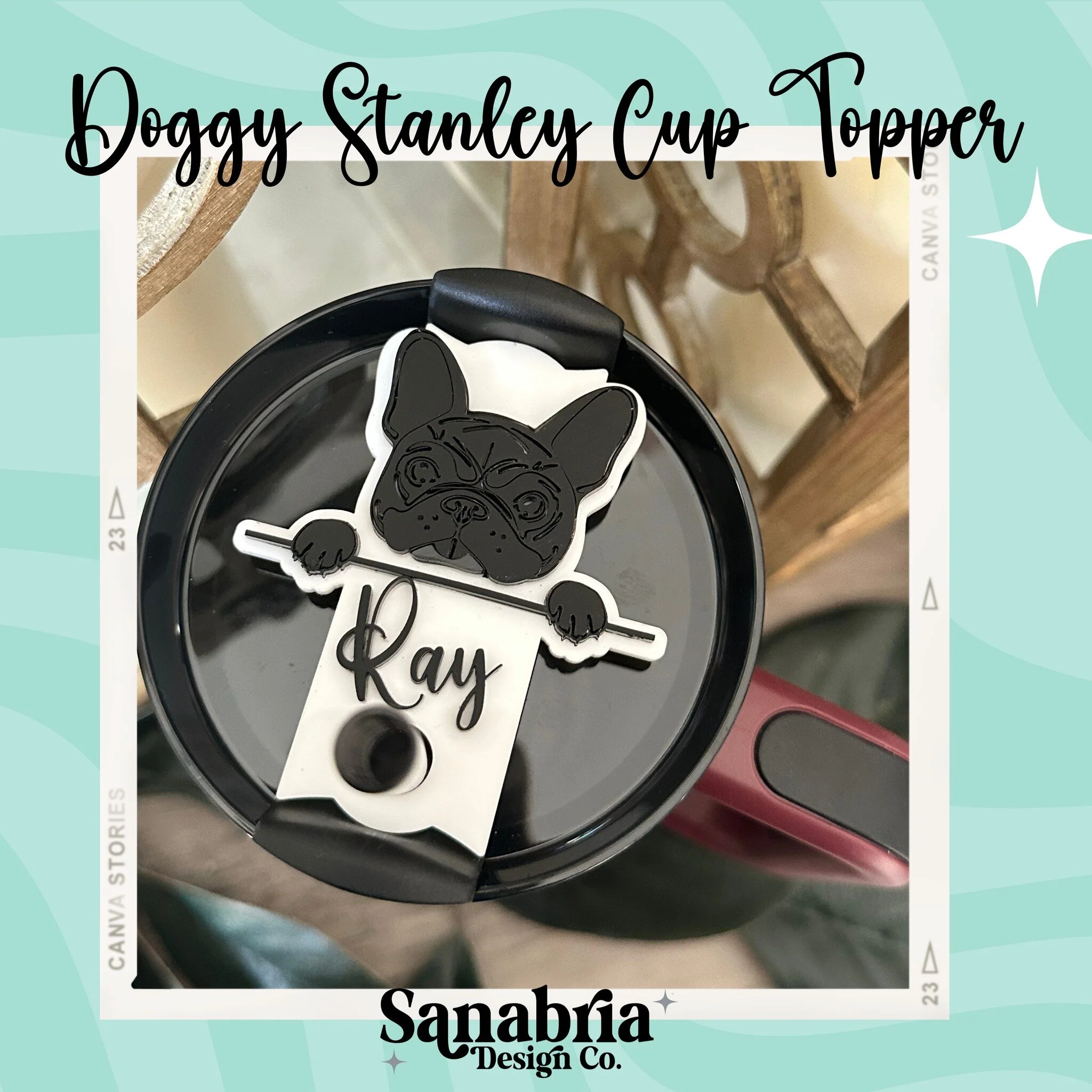 🐾🏆 New Arrival Alert! 🏆🐾 For all the Fur Babies! 

Elevate your tumbler game with our Doggy Stanley Cup Topper! Perfect for pet lovers who want to add a personal touch to their drinkware. Choose from various dog breeds, colors, and sizes to match