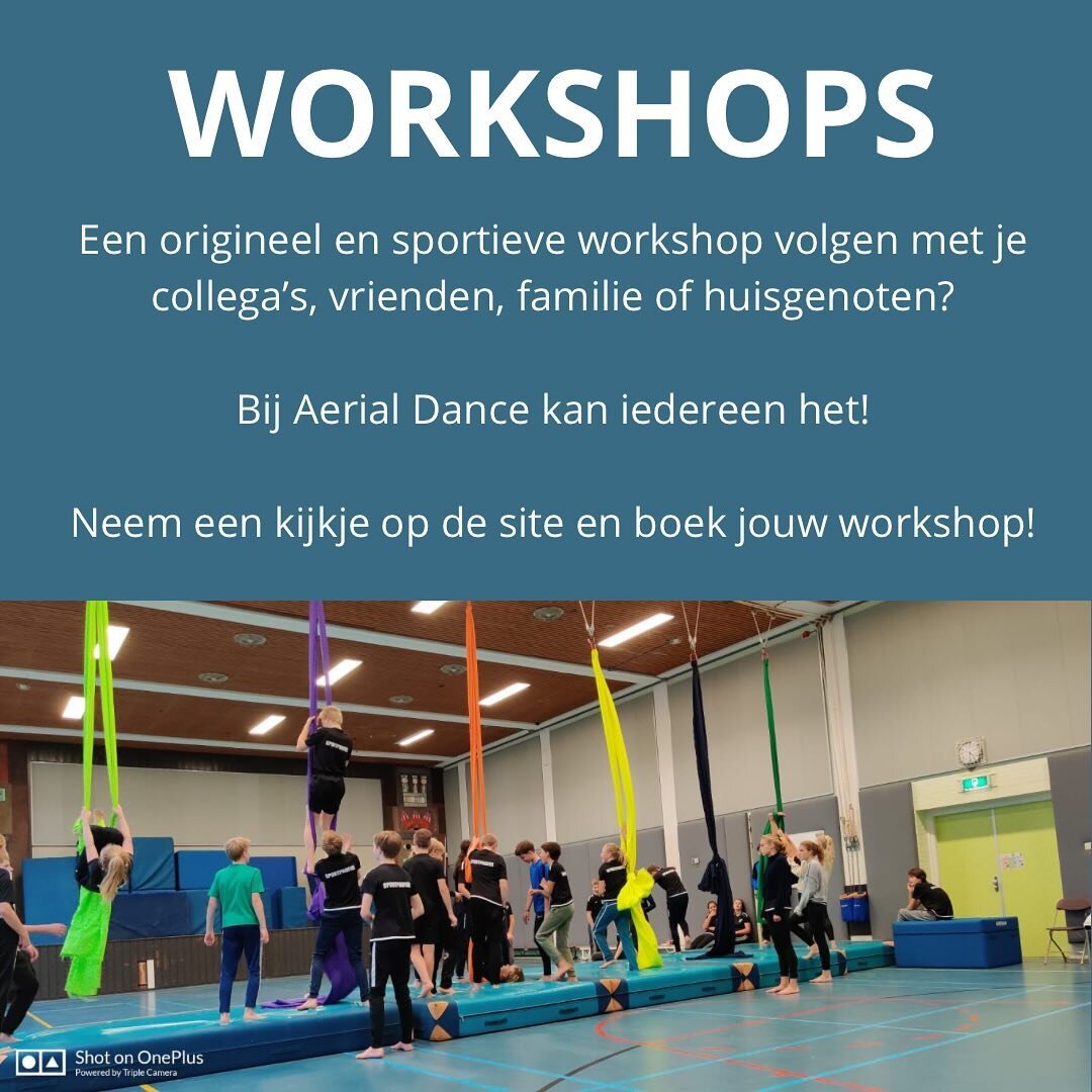 Een workshop boeken? 

🔗Link in bio!!!!🔗

#workshops #middelbareschool #gymles #sport #aerialsilks #aerialhoop #aerialphotography #aerialyoga #utrecht