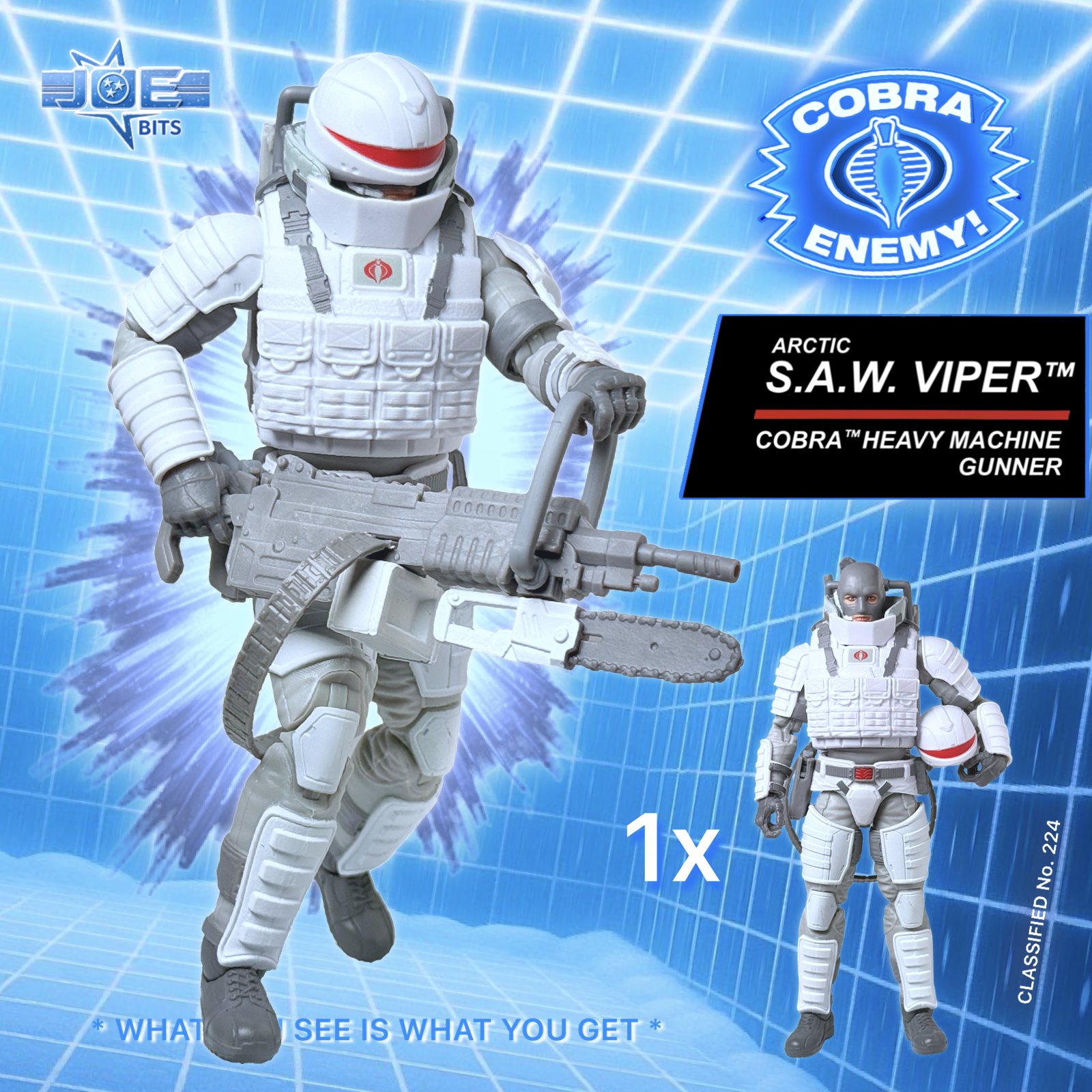 (Available 🎃 Day) G.I. JOE Classified # 224 | 1x ARCTIC S.A.W. VIPER