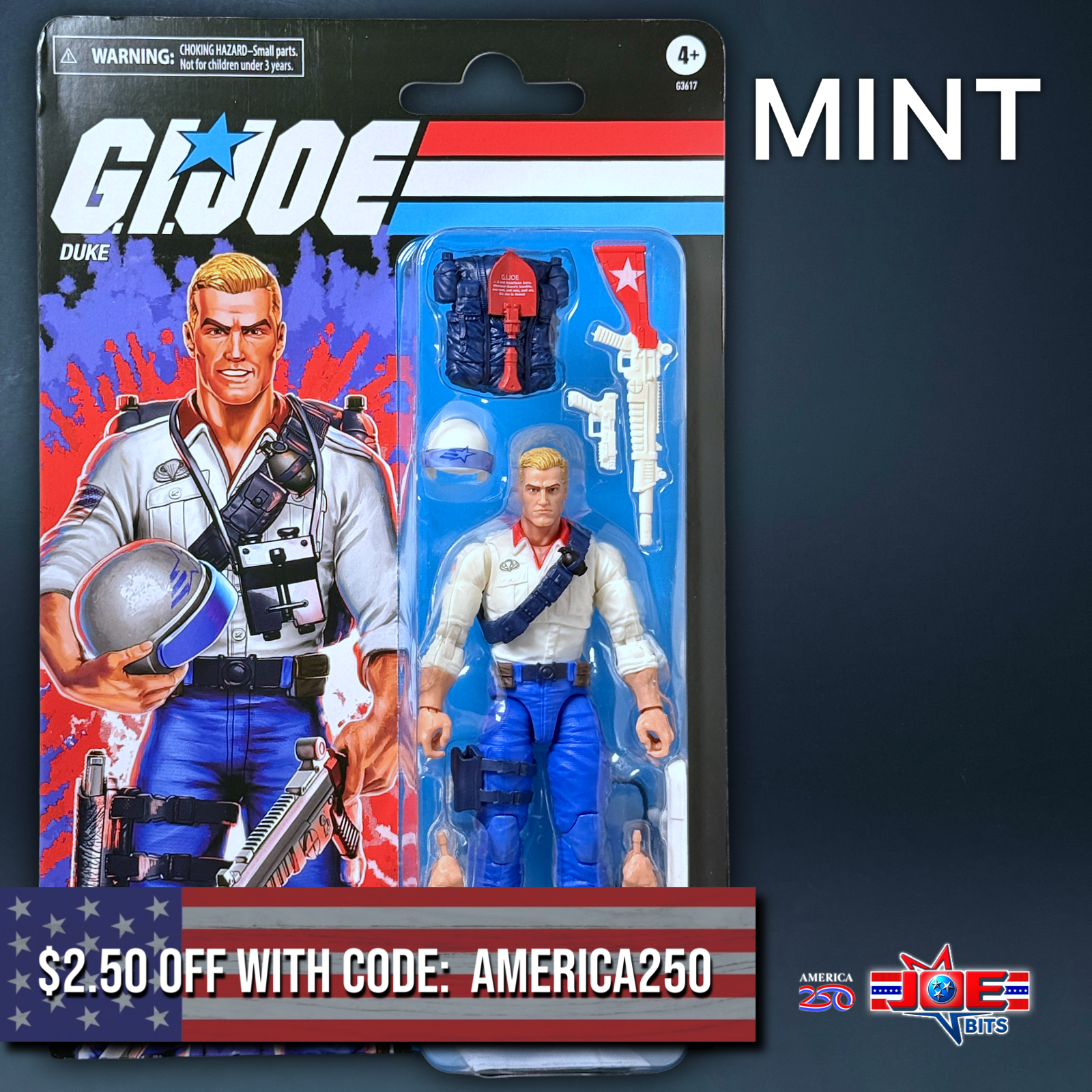 G.I. JOE RETRO Classified | 🇺🇸 Red, White & Blue DUKE