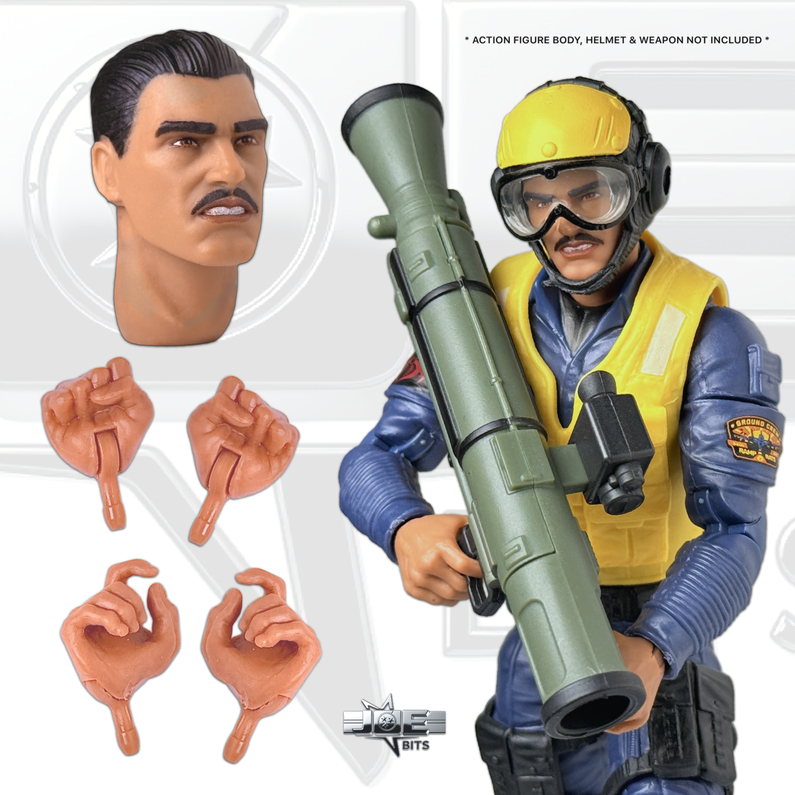 G.I. JOE RETRO Classified | Rafael ZAP Melendez's HEAD, NECK & HANDS