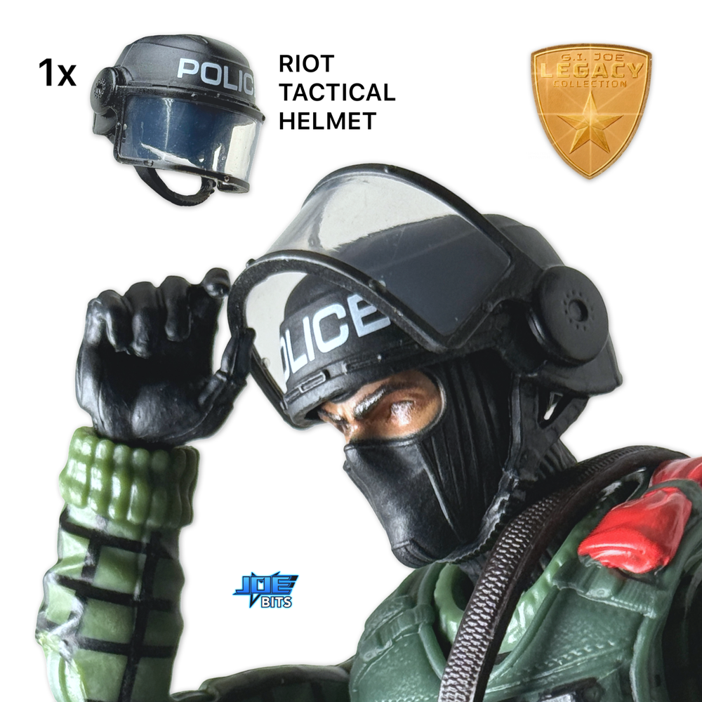 GI JOE装備品等 G.I. JOE Classified Legacy | 1x Police Riot TACTICAL HELMET — JOE