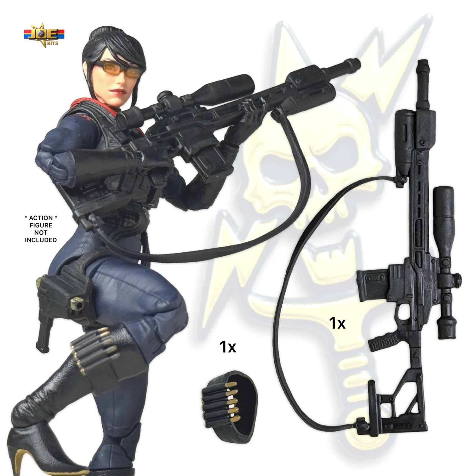 G.I. JOE Classified # 187 | Night-Viper SNIPER RIFLE + Armband
