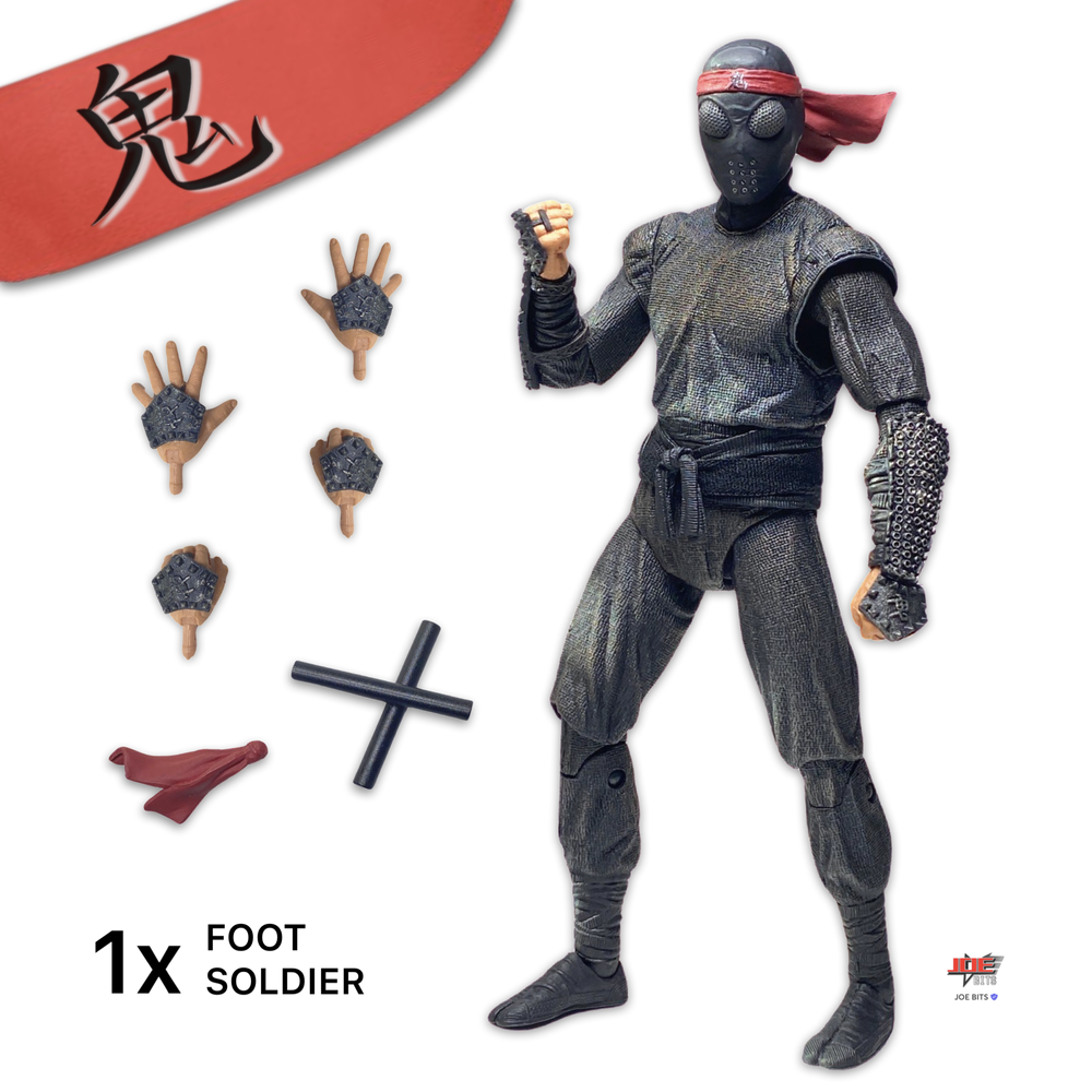 NECA | TMNT II • 1x FOOT CLAN SOLDIER — JOE BITS Figures, Parts