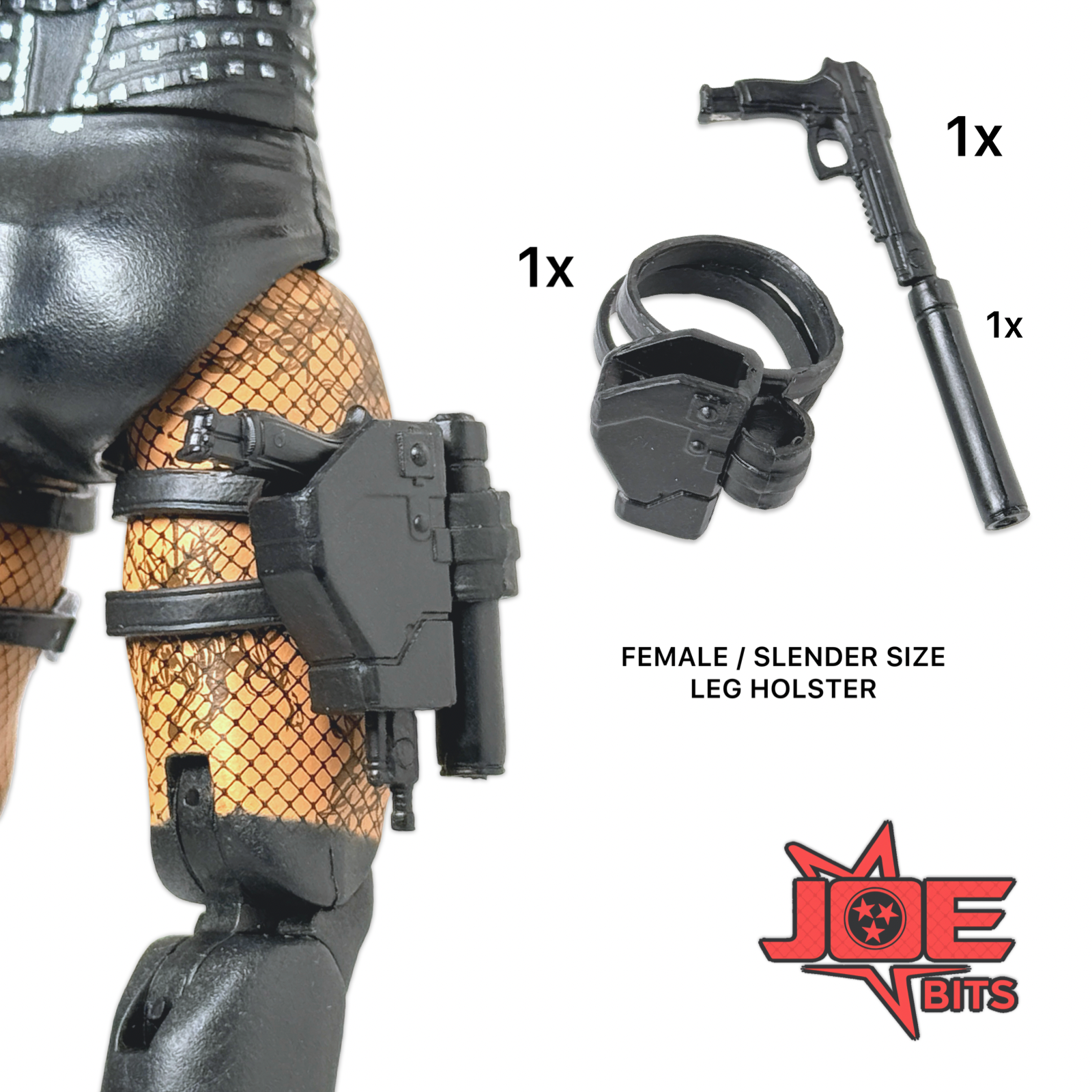 G.I. JOE Classified # 197 | 1x Pistol w/ Suppressor (Female Size)