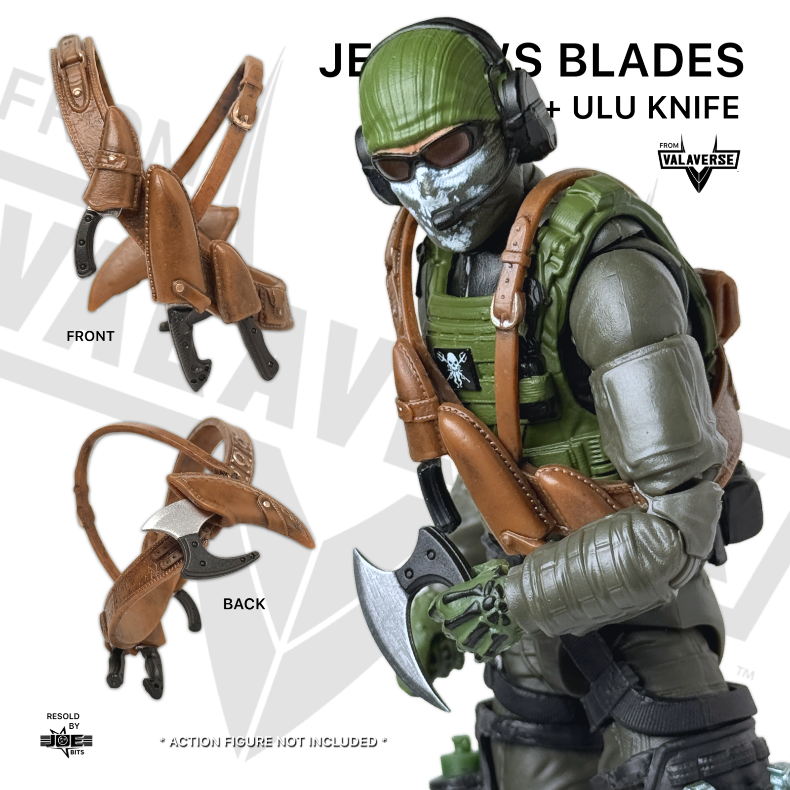 Valaverse THE BLACK | Jester's MULTI-KNIFE SET Body Harness