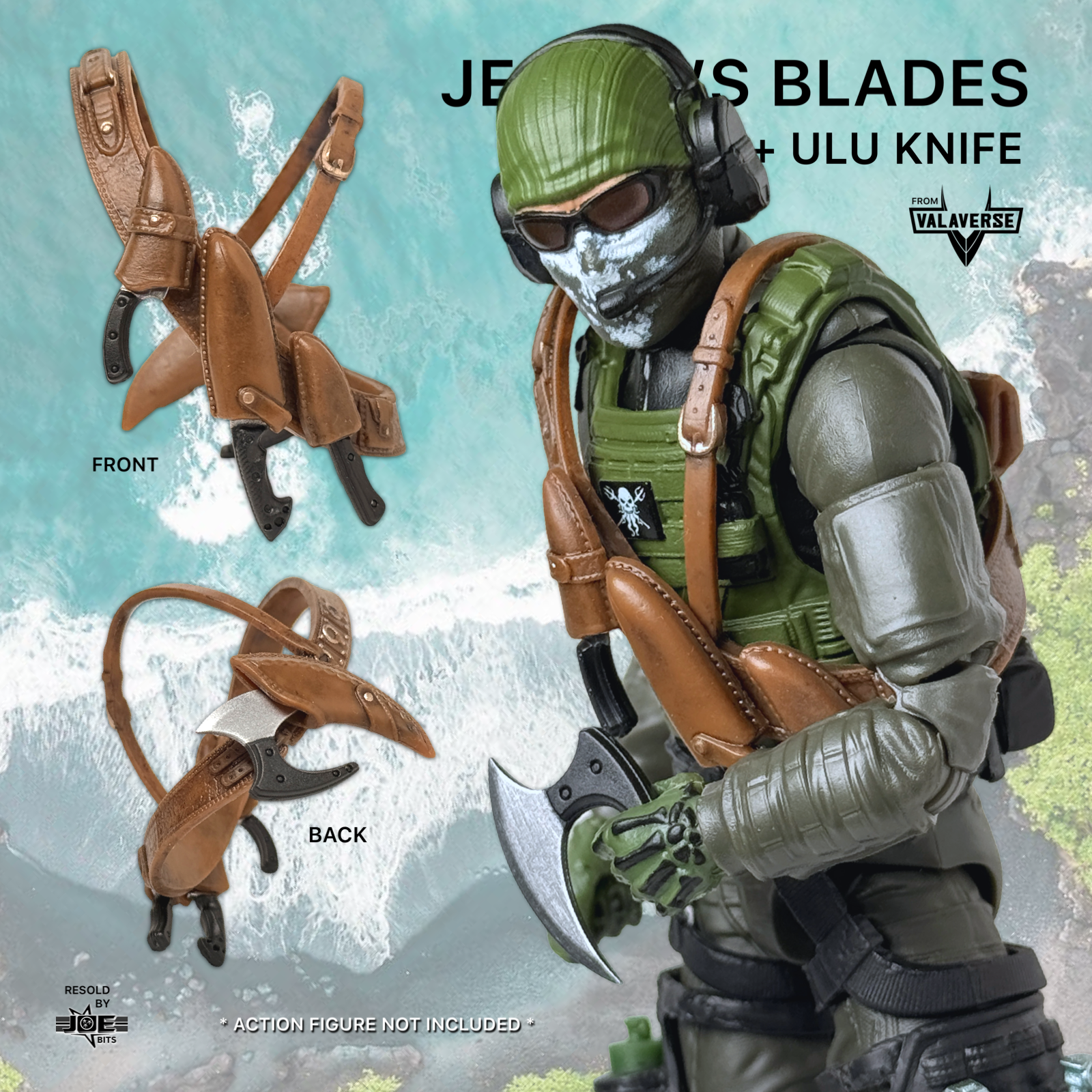 Valaverse THE BLACK | Jester's MULTI-KNIFE SET Body Harness