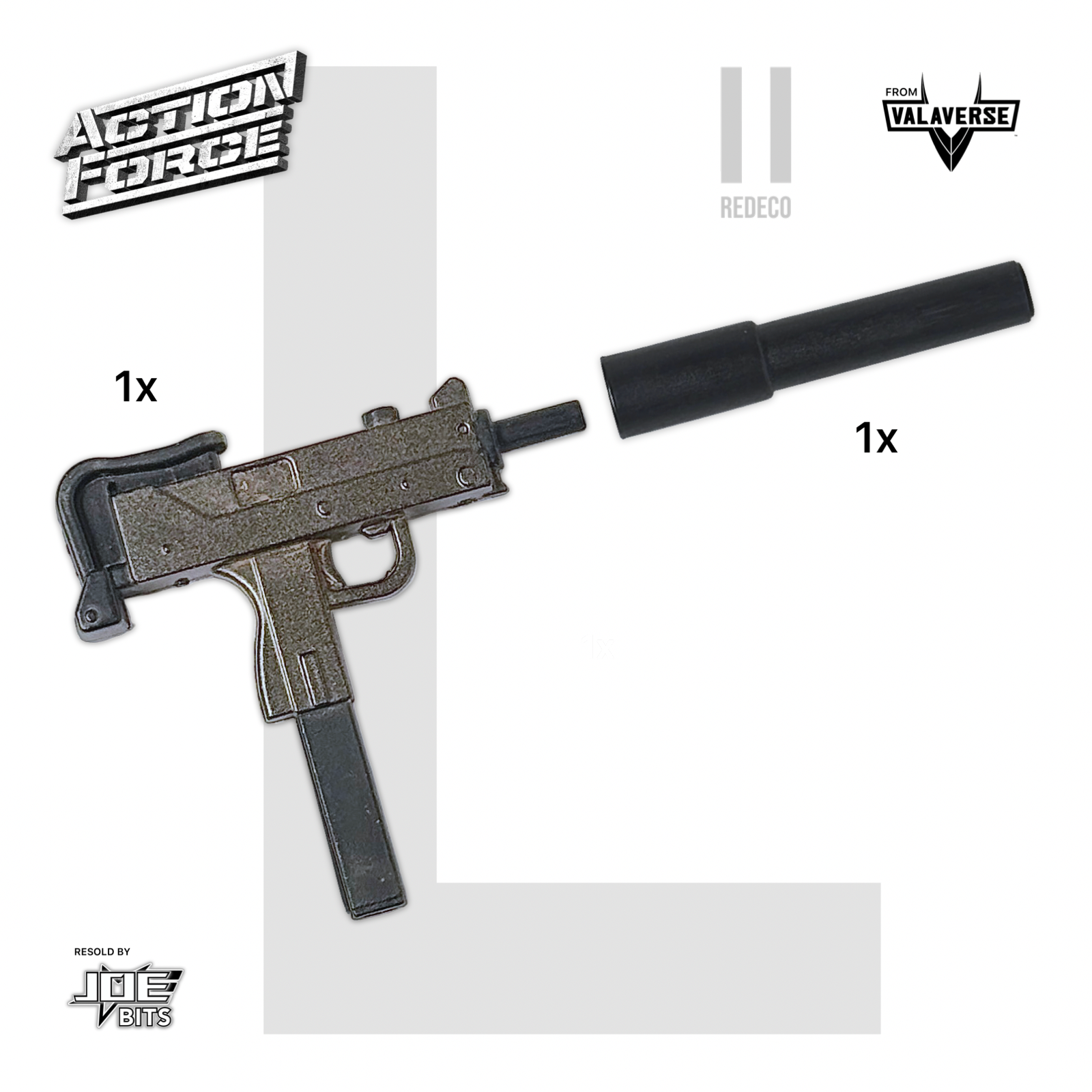 Valaverse ACTION FORCE | W.P. LIMA II — 1x UZI w/ Suppressor
